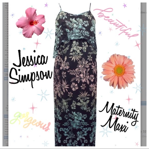 Jessica Simpson Dresses & Skirts - Jessica Simpson Maternity Floral Maxi Dress